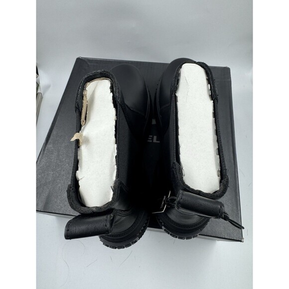 Sorel Women’s Boots ONA AVE Chelsea Chunky Boot Waterproof Sz 9 Black/Black New - Picture 11 of 16